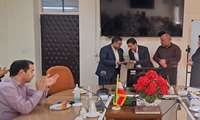 برگزاری آیین تکریم و معارفه رئیس امور اداری مرکز بهداشت همدان 